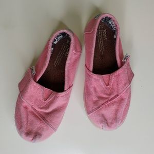 Toms heritage canvas pink tiny 8T